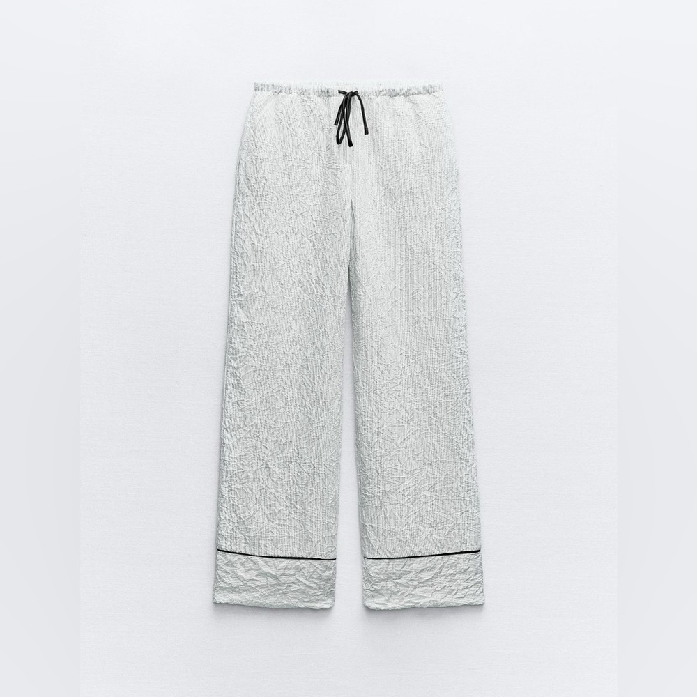 Zara Chic White relaxed pants